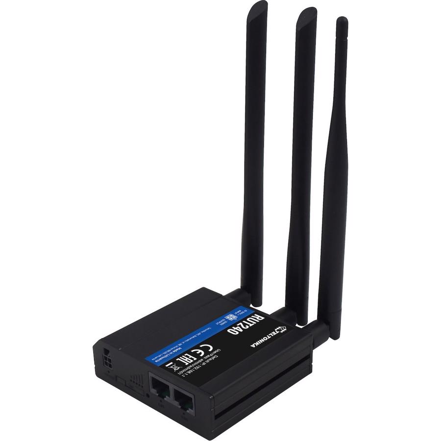 IoT Teltonika 4G Cat 4 & WiFi Router Black