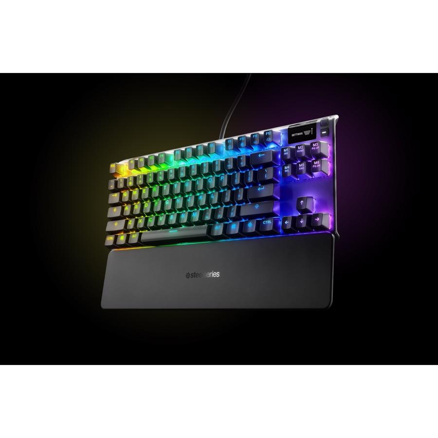 SteelSeries Apex 7 TKL Red ND Gaming Tastatur Nordisk Sort