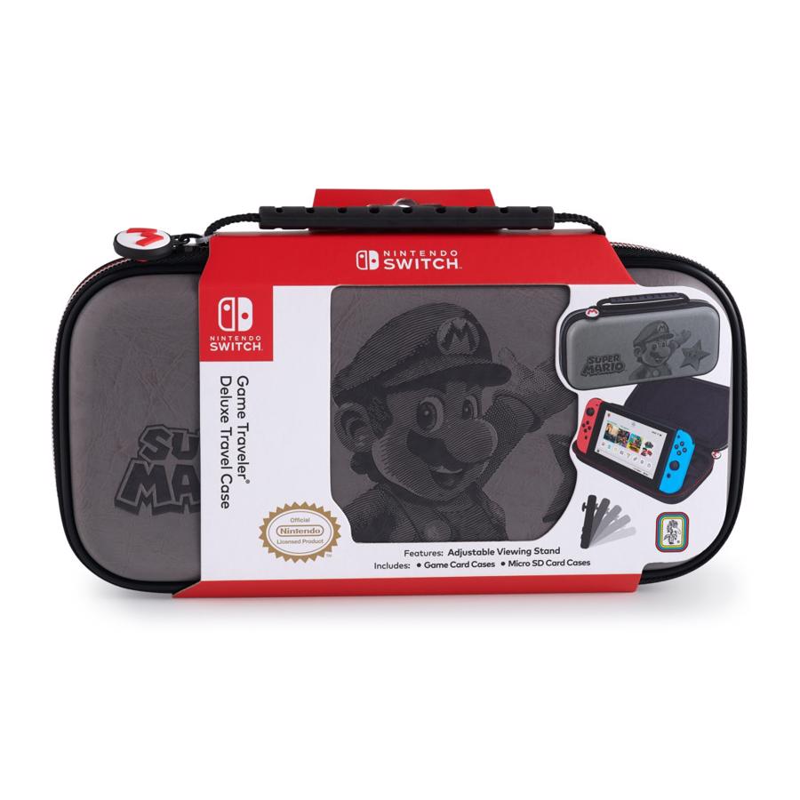 Kære Mod viljen Overstige BigBen Travel Case Super Mario Grey til Nintento Switch/Switch Lite