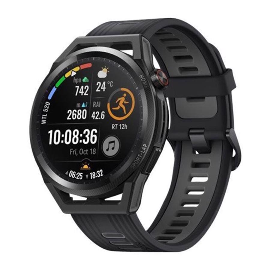 Huawei Watch GT Runner GPS 46mm Sort Med Silicone Rem
