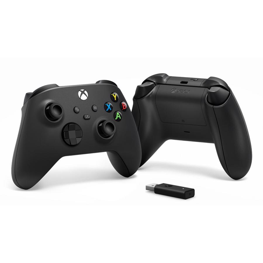 Microsoft Xbox Wireless Controller + Wireless Adapter Black