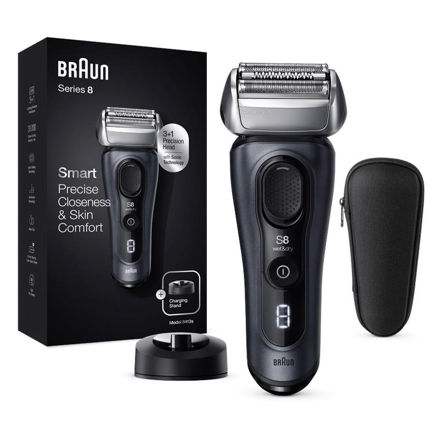 Braun Series 8 8413s Elektrisk Barbermaskine Sort