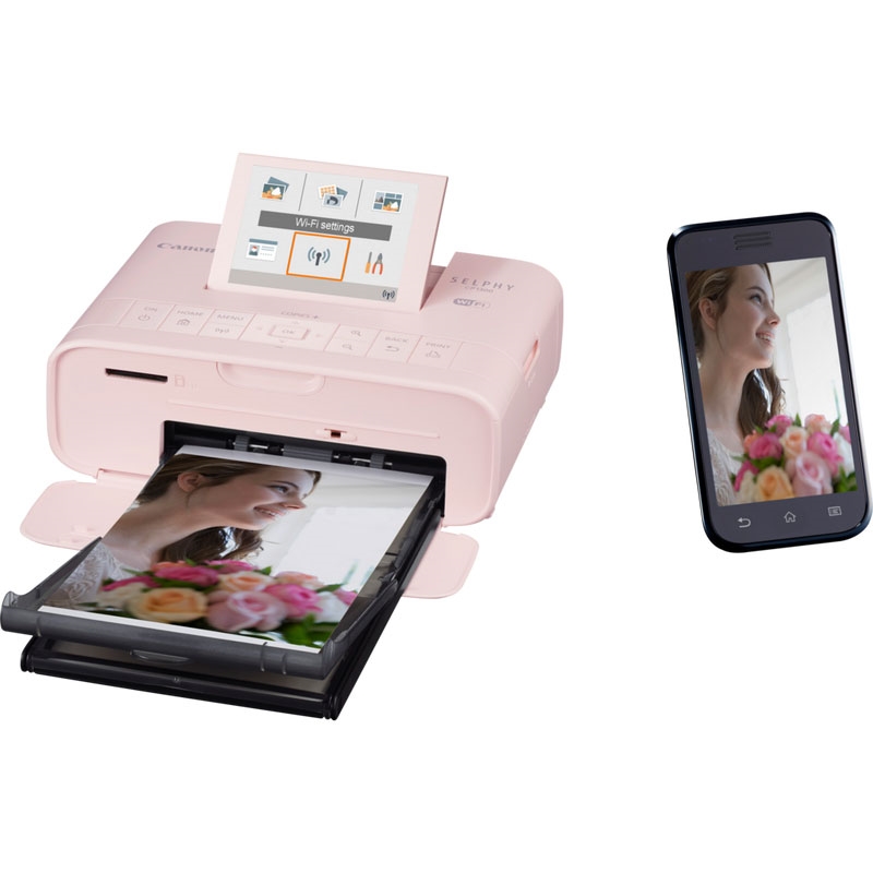 Introducing the Canon Selphy CP1300!, Stylish and portable, this fast  Wi-Fi photo printer is ideal for creating unique prints from compatible  smart devices, cameras and more. Share precious