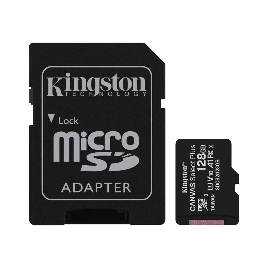 Kingston 128GB Micro SDCS2 Class 10 + Adapter SD