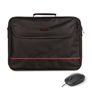 NGS Bureau Kit 16" Laptop Bag + Wired Mouse Black