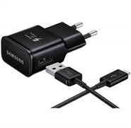 Samsung 15W Fast Charge USB-A + Cable 1m USB-C Adapter Black