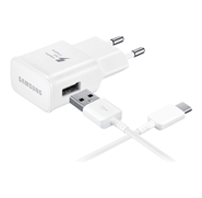 Samsung 15W Fast Charge USB-A + Cable 1m USB-C Adapter White