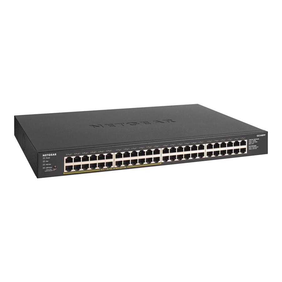 Netgear GS348PP 48-Port Gigabit Ethernet Unmanaged PoE+ Switch