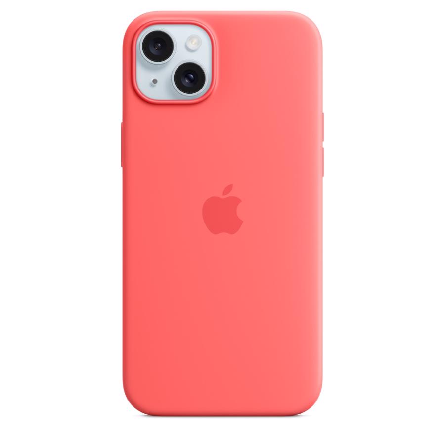 Apple iPhone 15 Plus Silicone Case with MagSafe Guava