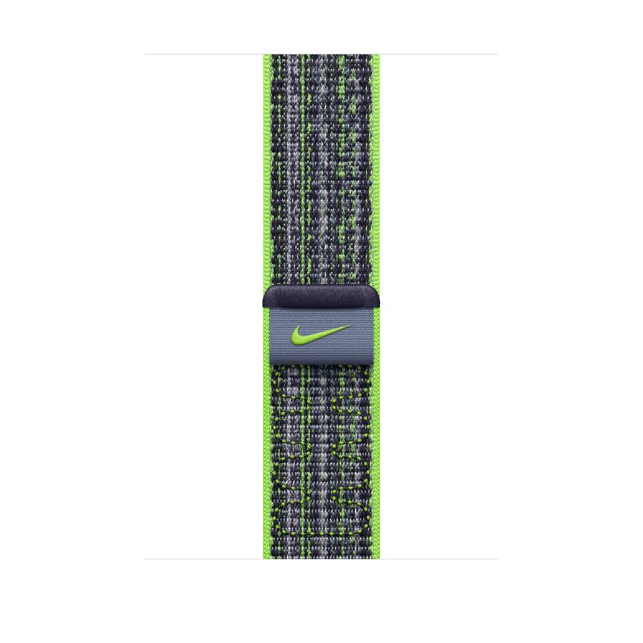 Apple Watch 45mm Bright Green/Blue Nike Sport Loop
