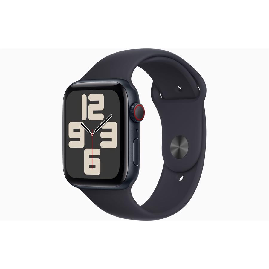 Apple Watch SE GPS & 4G 44mm Midnat Aluminium Case med Midnat Sport Band - M/L