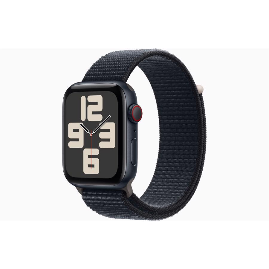 Apple Watch SE GPS & 4G 44mm Midnat Aluminium Case med Midnat Sport Loop