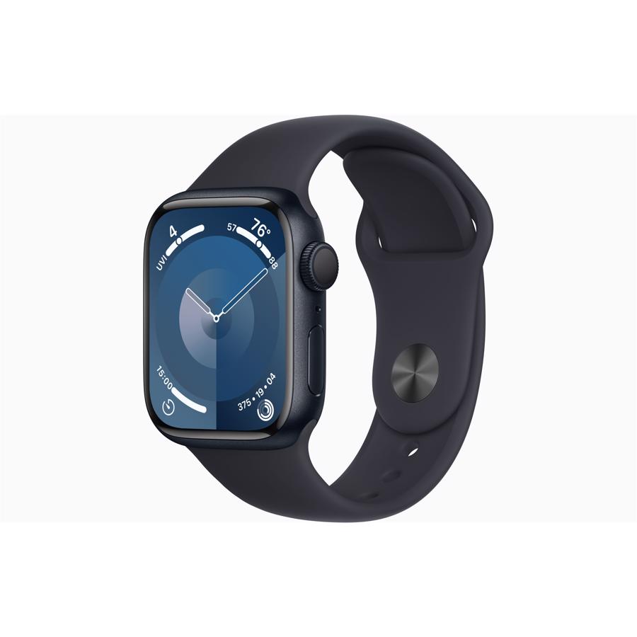 Apple Watch Series 9 GPS 41mm Midnat Aluminium Case med Midnat Sport Band - S/M