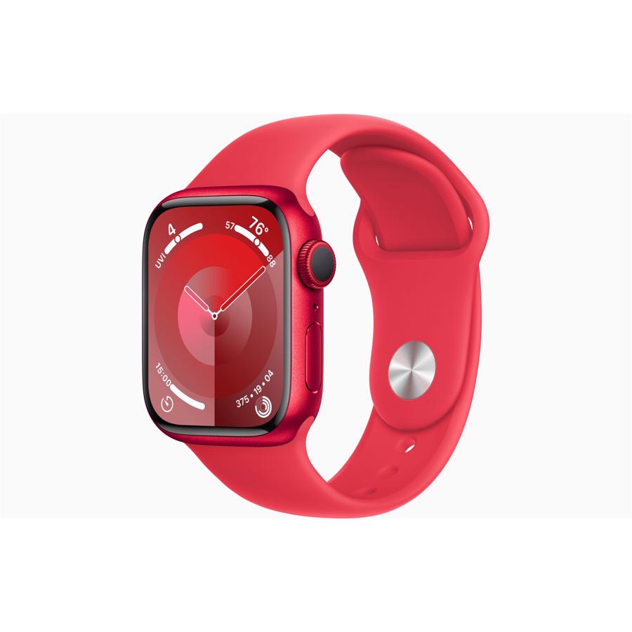 Apple Watch Series 9 GPS 41mm Product Rød Aluminium Case med Product Rød Sport Band - M/L