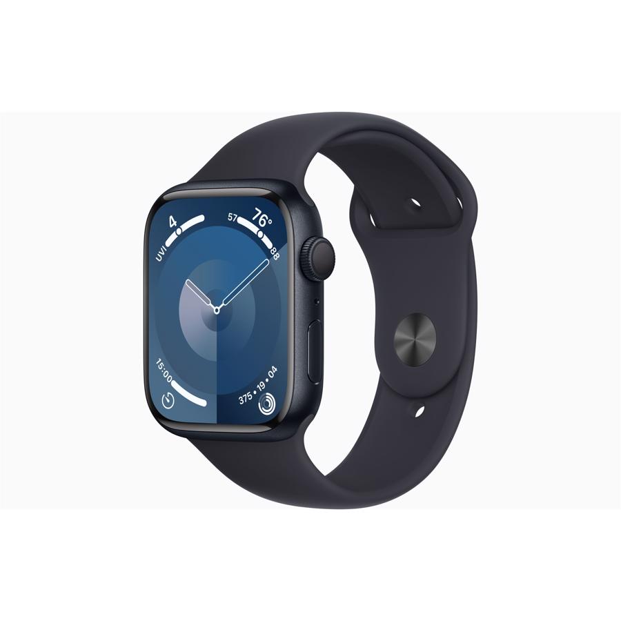 Apple Watch Series 9 GPS 45mm Midnat Aluminium Case med Midnat Sport Band - M/L