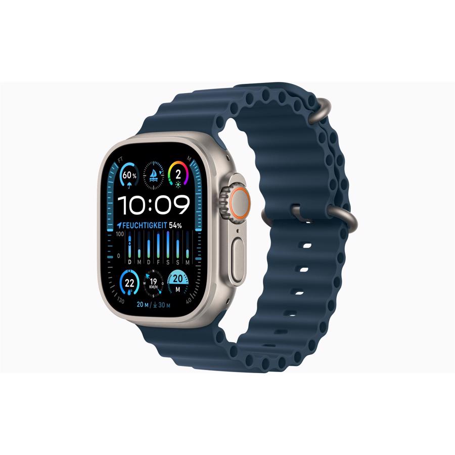 Apple Watch Ultra 2 GPS & 4G 49mm Titanium Case med Blå Ocean Band