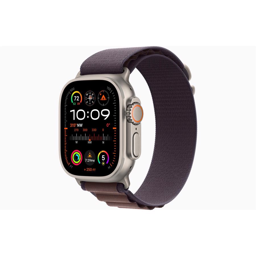 Apple Watch Ultra 2 GPS & 4G 49mm Titanium Case med Indigo Alpine Loop - Large