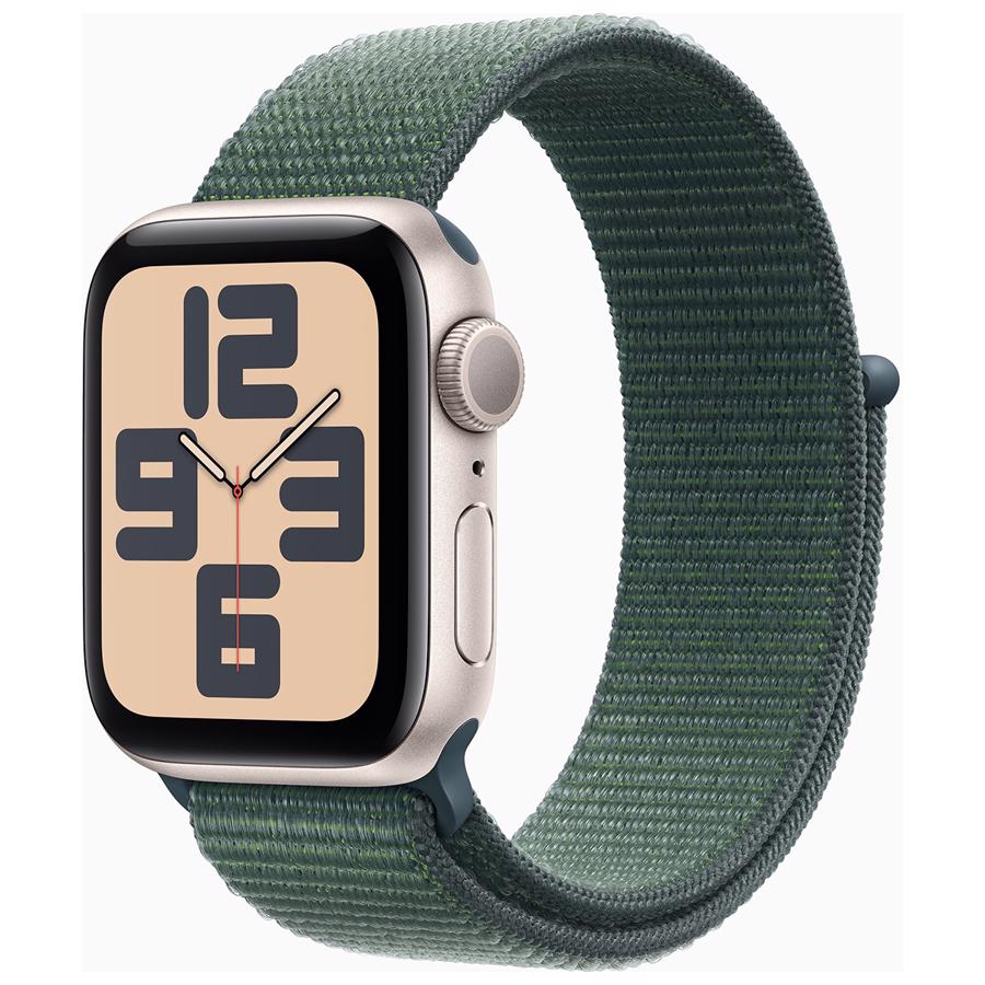 Apple Watch SE GPS 40mm Stjerneskær Aluminium Case med Søgrøn Sport Loop