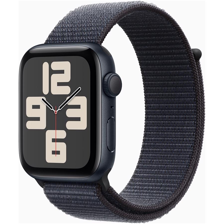 Apple Watch SE GPS 44mm Midnat Aluminium Case med Blæk Sport Loop