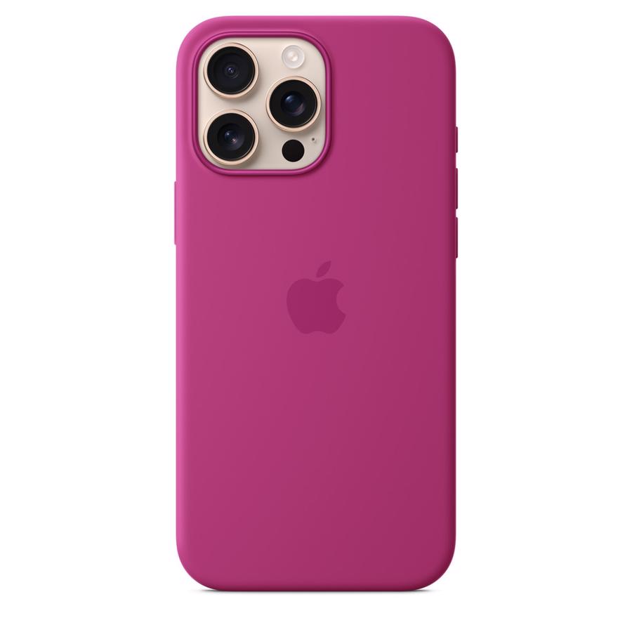 Apple iPhone 16 Pro Max Silicone Case med MagSafe Fuchsia