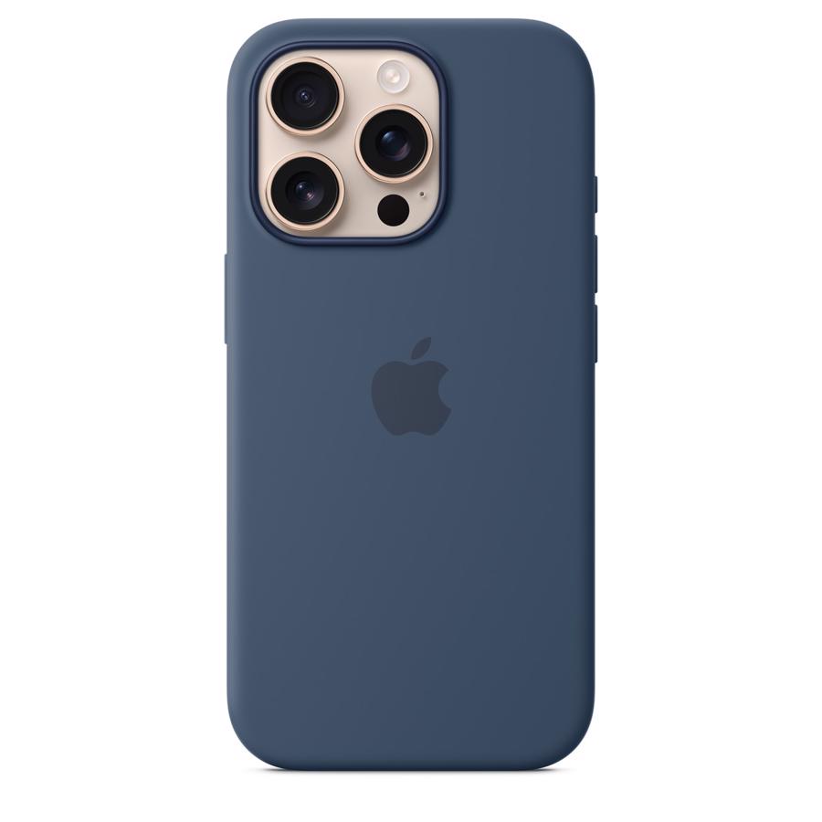 Apple iPhone 16 Pro Silicone Case med MagSafe Denimblå