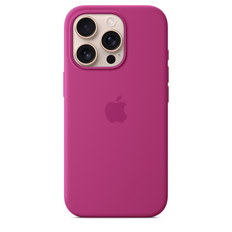 Apple iPhone 16 Pro Silicone Case med MagSafe Fuchsia