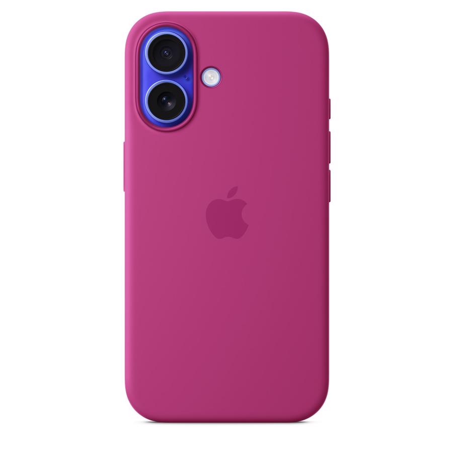 Apple iPhone 16 Silicone Case med MagSafe Fuchsia