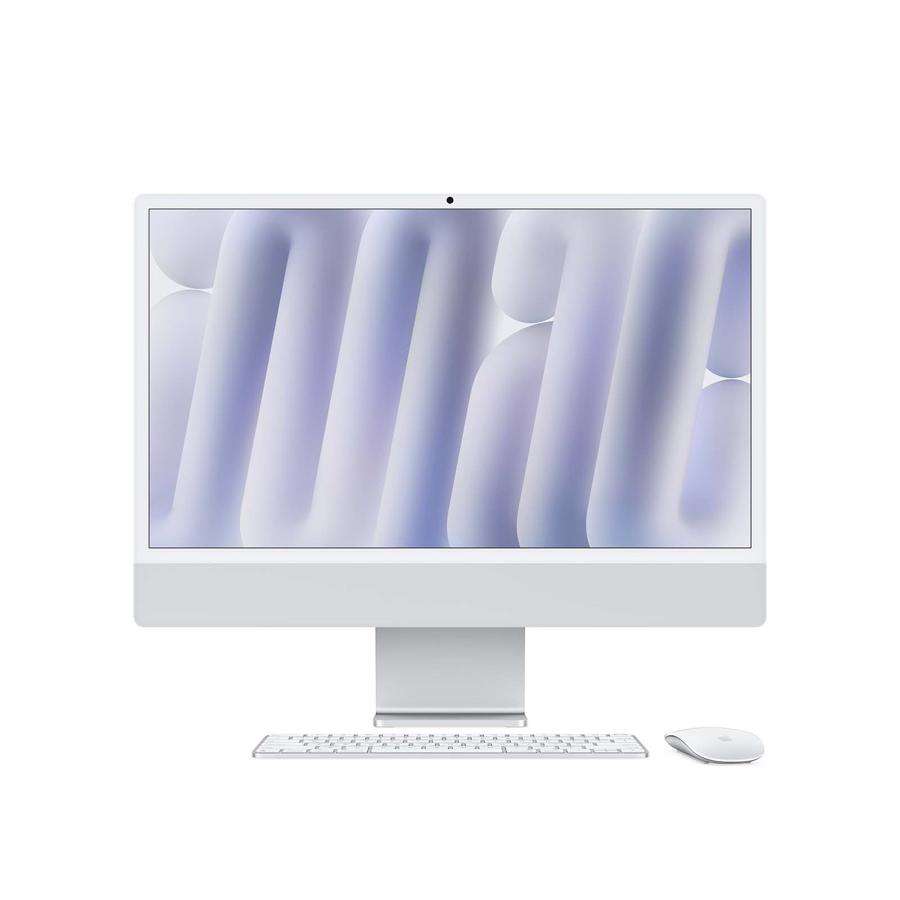 Apple iMac 24" Retina 4.5K (2024) Glas med nanotekstur 16GB 256GB Sølv 10-core CPU 10-core GPU