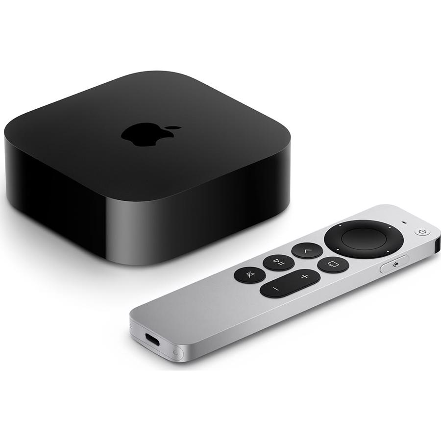 Apple TV 4K Wi‑Fi + Ethernet med 128GB Sort