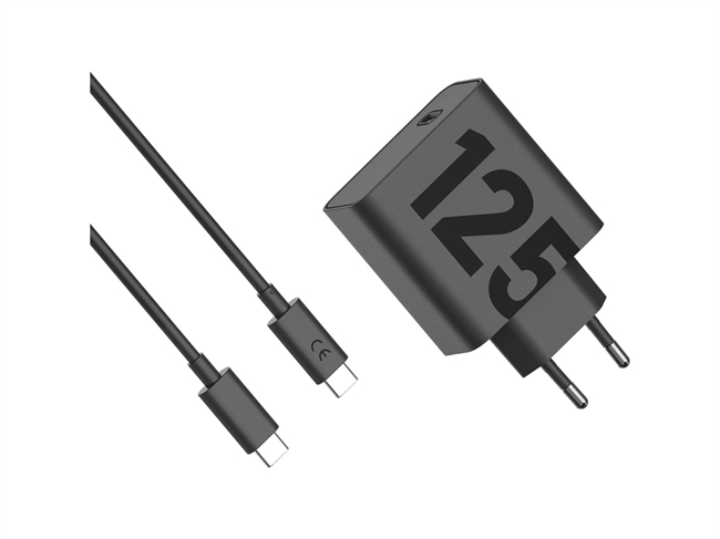 Motorola 125W Turbo Power USB-C Adapter Sort