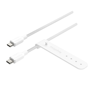 Mophie Charge Stream USB-C to USB-C kabel 1m Hvid