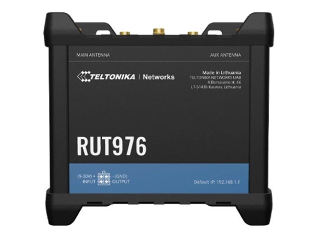Teltonika RUT976 5G/4G/LTE Trådløs Router Sort