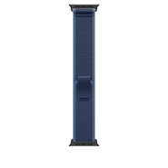 Apple Watch 49mm Blå/Klar Blå Trail Loop - S/M - Sort Titanium Finish