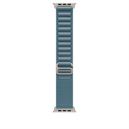 Apple Watch 49mm Lyseblå Alpine Loop - Large - Naturligt Titanium Finish