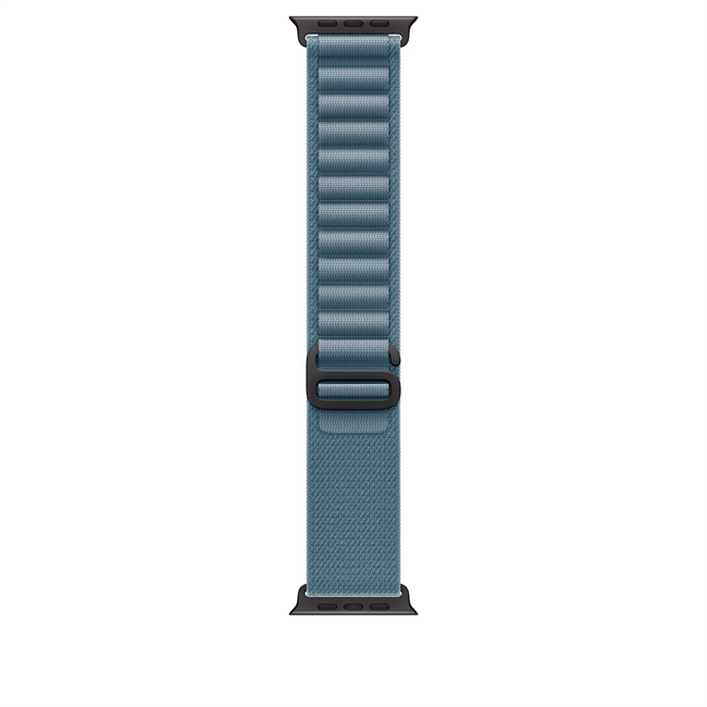 Apple Watch 49mm Lyseblå Alpine Loop - Medium - Sort Titanium Finish