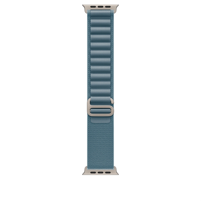 Apple Watch 49mm Lyseblå Alpine Loop - Small - Naturligt Titanium Finish