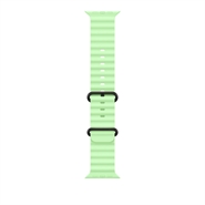 Apple Watch 49mm Neongrøn Ocean Band - Sort Titanium Finish