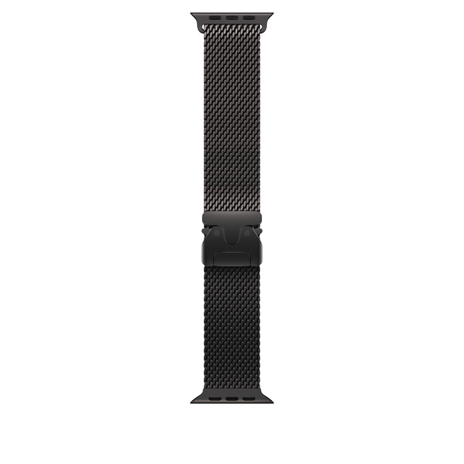 Apple Watch 49mm Sort Titanium Milanese Loop - Medium