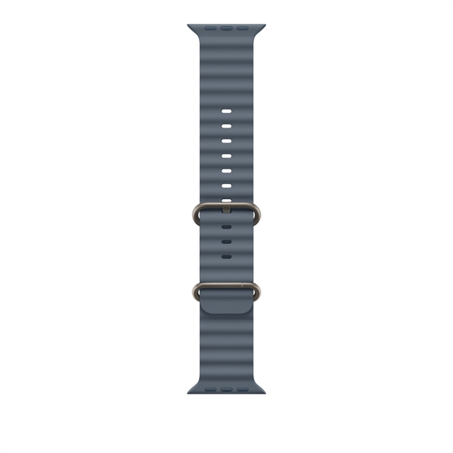 Apple Watch 49mm Stålblå Ocean Band - Naturligt Titanium Finish