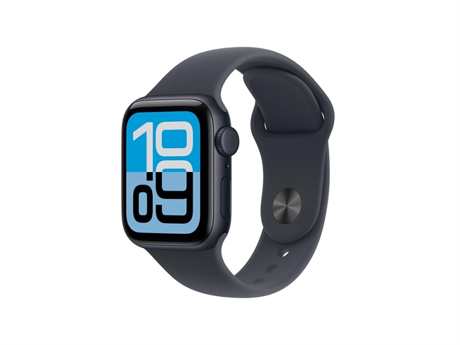 Apple Watch SE 3 GPS & 5G 40mm Midnat Aluminium Case med Midnat Sport Band - S/M