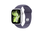 Apple Watch Series 11 GPS & 5G 42mm Sølv Aluminium Case med Sart Lilla Sport Band - S/M