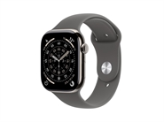 Apple Watch Series 11 GPS & 5G 42mm Naturlig Titanium Case med Granitgrå Sport Band - S/M