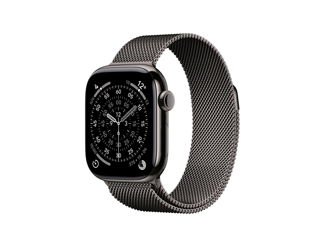 Apple Watch Series 11 GPS & 5G 42mm Skifer Titanium Case med skifer Milanese Loop