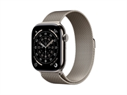 Apple Watch Series 11 GPS & 5G 46mm Naturlig Titanium Case med Naturlig Milanese Loop - S/M