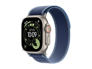 Apple Watch Ultra 3 GPS & 5G 49mm Naturlig Titanium Case med Blå/Blar Blå Trail Loop - S/M