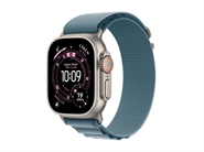 Apple Watch Ultra 3 GPS & 5G 49mm Naturlig Titanium Case med Lyseblå Alpine Loop - Small