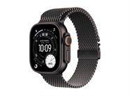 Apple Watch Ultra 3 GPS & 5G 49mm Sort Titanium Case med Sort Titanium Milanese Loop - Small
