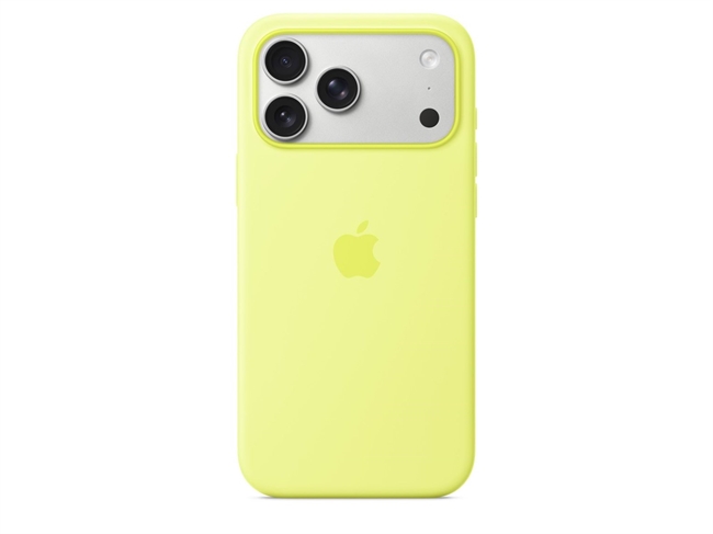Apple iPhone 17 Pro Max Silicone Case med MagSafe Neongul