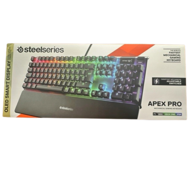Der er en tendens Løve Busk SteelSeries Apex Pro Gaming Tastatur Med Numpad Sort