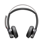 HP Poly Voyager Focus 2 MS USB-C/A Trådløs Headset Med Charging Stand Sort
